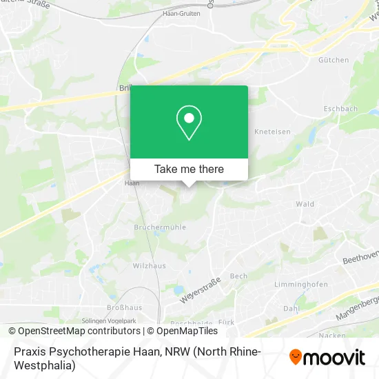 Карта Praxis Psychotherapie Haan
