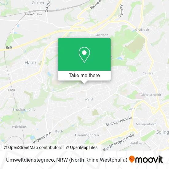 Umweltdienstegreco map