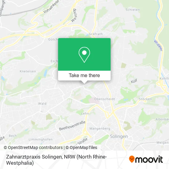 Карта Zahnarztpraxis Solingen