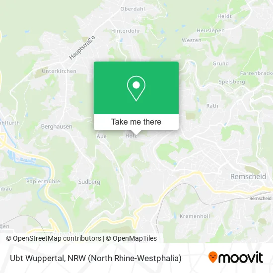 Ubt Wuppertal map