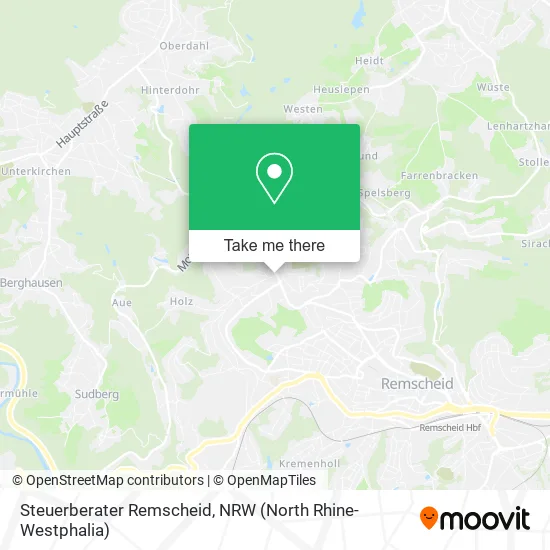 Steuerberater Remscheid map