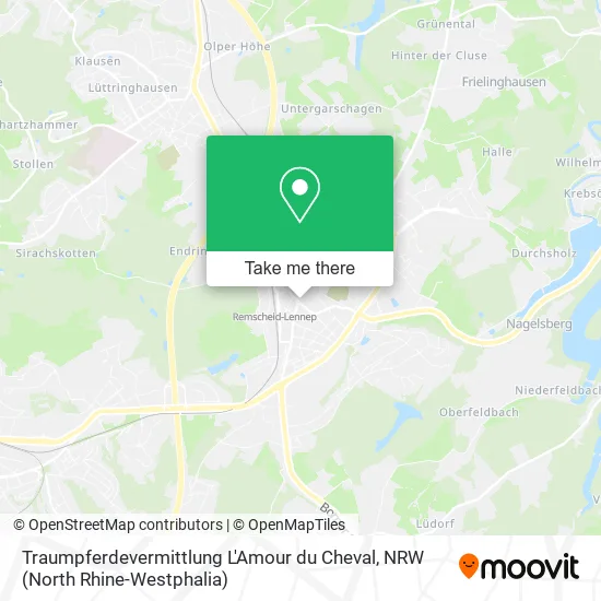 Traumpferdevermittlung L'Amour du Cheval map