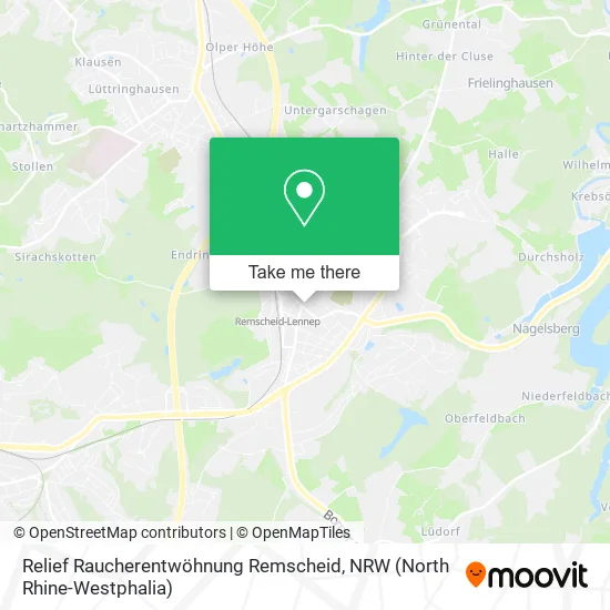 Карта Relief Raucherentwöhnung Remscheid