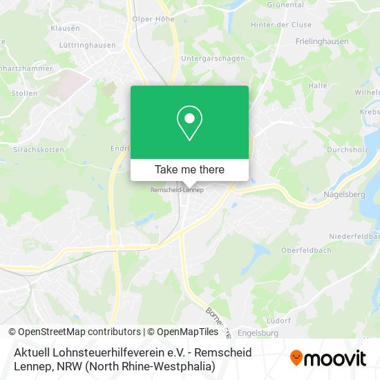 Aktuell Lohnsteuerhilfeverein e.V. - Remscheid Lennep map
