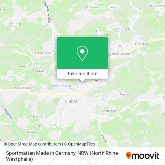 Карта Sportmatten Made in Germany