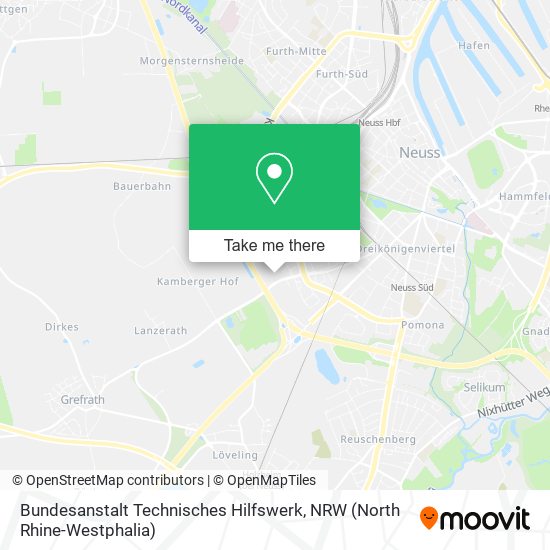 Bundesanstalt Technisches Hilfswerk map