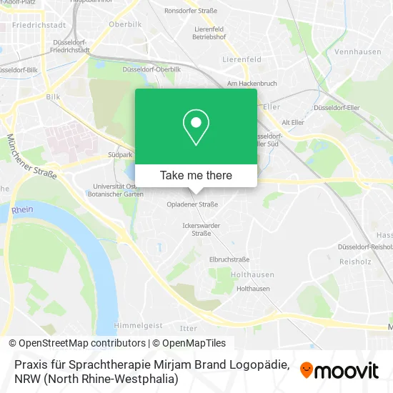Карта Praxis für Sprachtherapie Mirjam Brand Logopädie