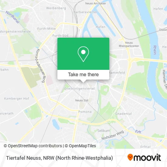 Карта Tiertafel Neuss