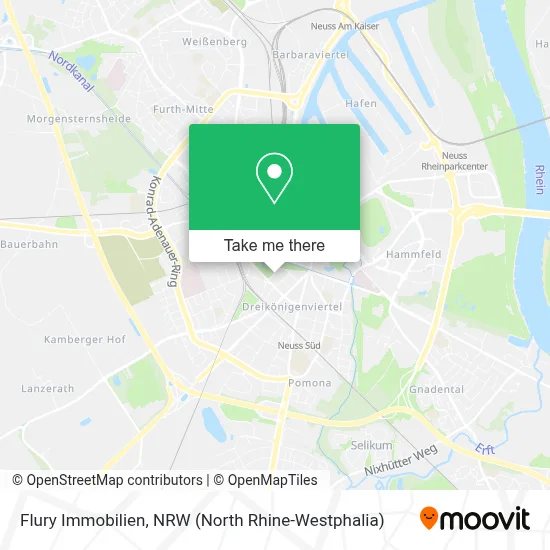 Flury Immobilien map