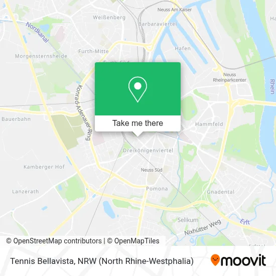 Tennis Bellavista map