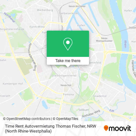 Карта Time Rent Autovermietung Thomas Fischer