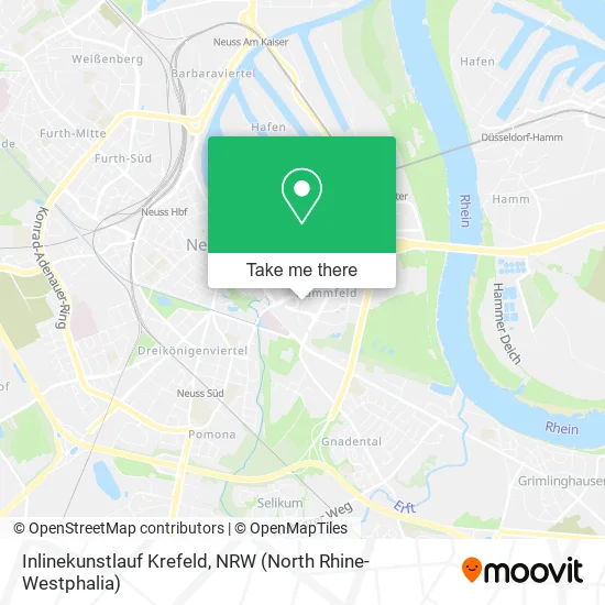 Inlinekunstlauf Krefeld map