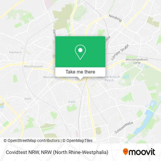 Карта Covidtest NRW