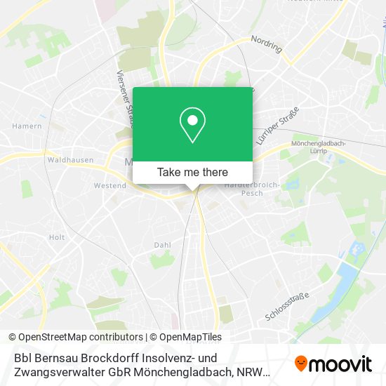 Bbl Bernsau Brockdorff Insolvenz- und Zwangsverwalter GbR Mönchengladbach map