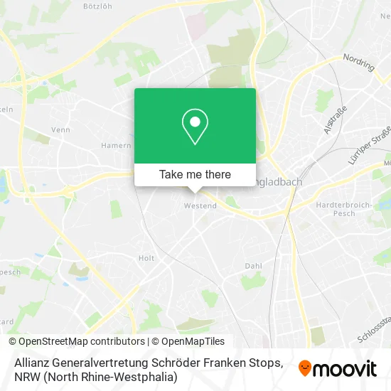 Карта Allianz Generalvertretung Schröder Franken Stops