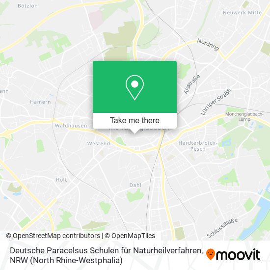 Карта Deutsche Paracelsus Schulen für Naturheilverfahren