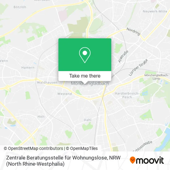 Zentrale Beratungsstelle für Wohnungslose map