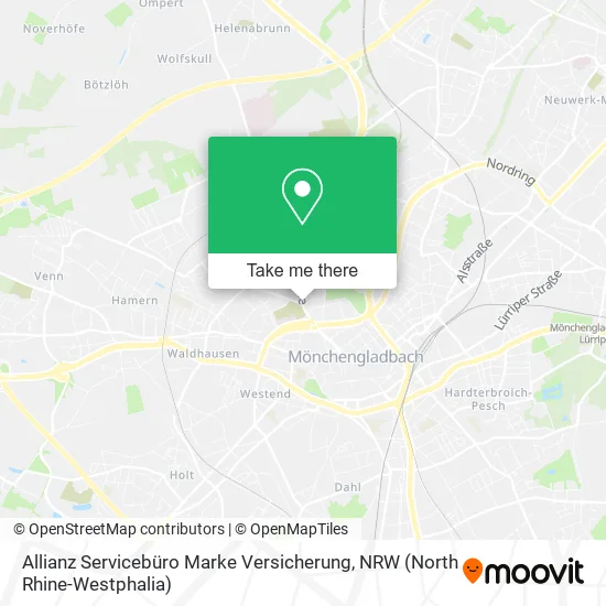 Карта Allianz Servicebüro Marke Versicherung