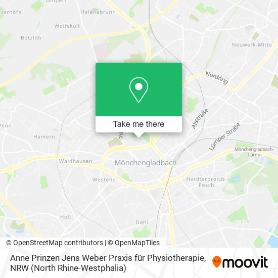 Карта Anne Prinzen Jens Weber Praxis für Physiotherapie