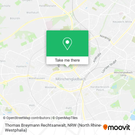 Карта Thomas Breymann Rechtsanwalt