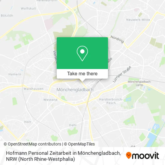 Hofmann Personal Zeitarbeit in Mönchengladbach map