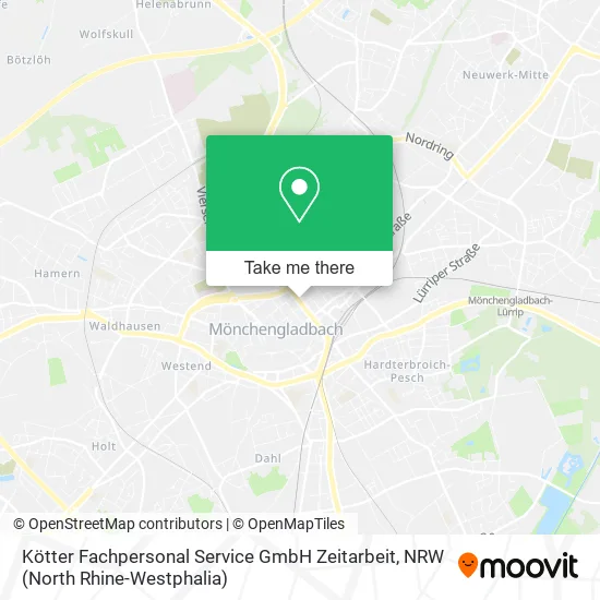 Карта Kötter Fachpersonal Service GmbH Zeitarbeit