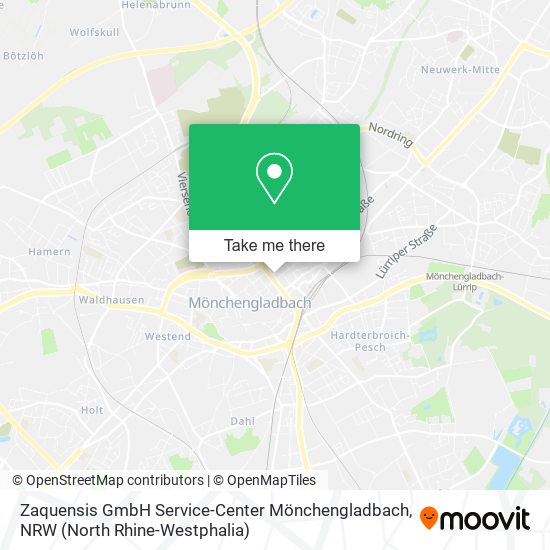 Карта Zaquensis GmbH Service-Center Mönchengladbach