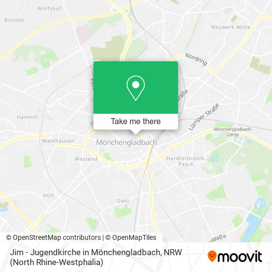 Карта Jim - Jugendkirche in Mönchengladbach