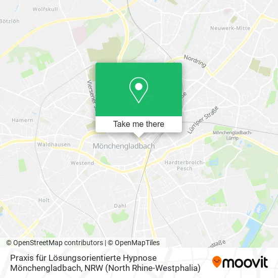 Карта Praxis für Lösungsorientierte Hypnose Mönchengladbach