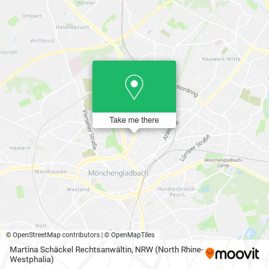 Карта Martina Schäckel Rechtsanwältin