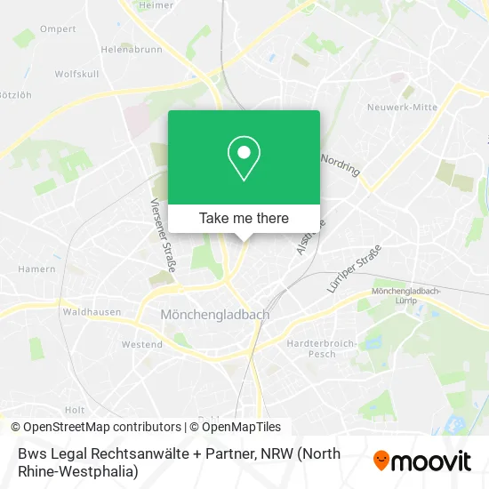 Карта Bws Legal Rechtsanwälte + Partner