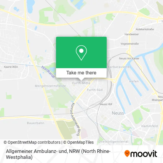 Allgemeiner Ambulanz- und map