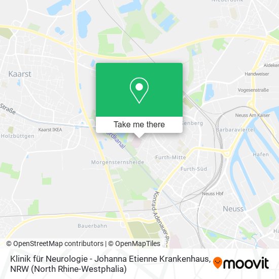 Klinik für Neurologie - Johanna Etienne Krankenhaus map
