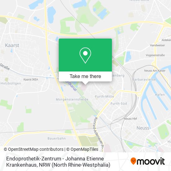 Endoprothetik-Zentrum - Johanna Etienne Krankenhaus map