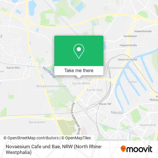 Карта Novaesium Cafe und Bae
