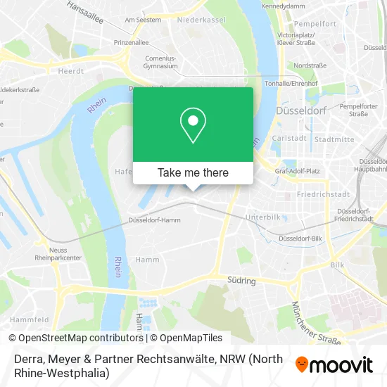 Карта Derra, Meyer & Partner Rechtsanwälte