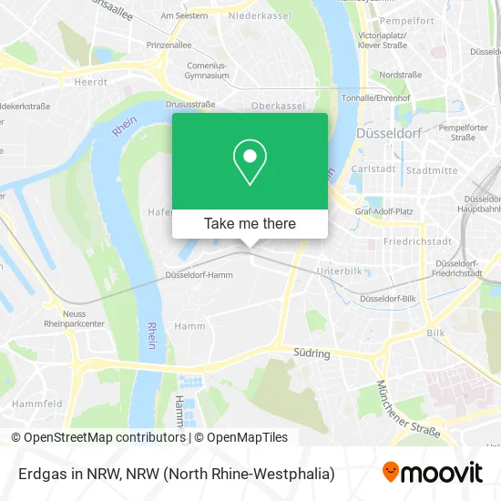 Карта Erdgas in NRW