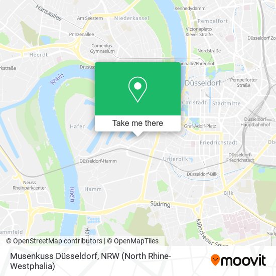Musenkuss Düsseldorf map
