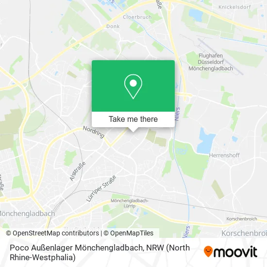 Карта Poco Außenlager Mönchengladbach
