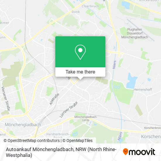 Карта Autoankauf Mönchengladbach