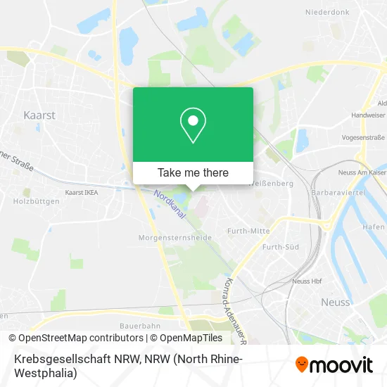 Карта Krebsgesellschaft NRW