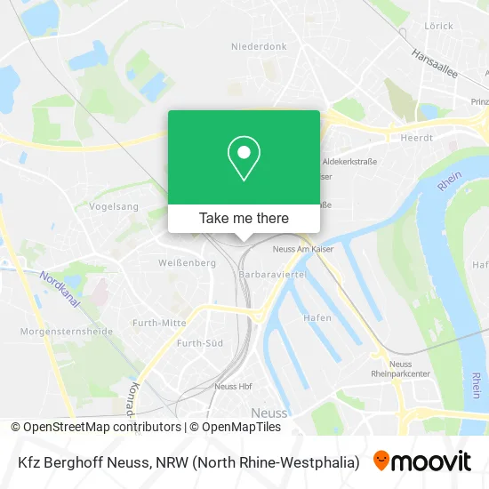 Kfz Berghoff Neuss map