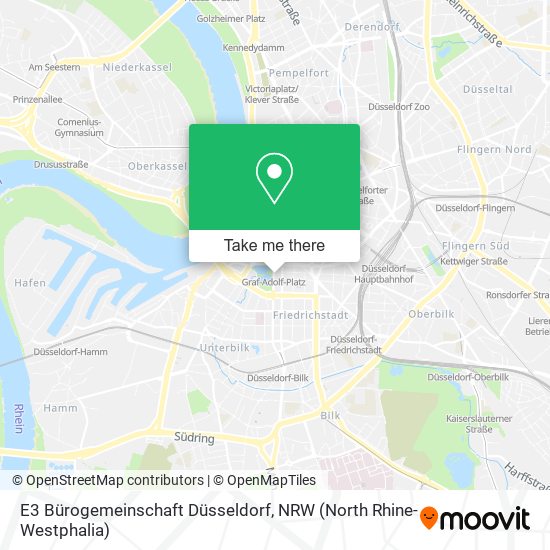E3 Bürogemeinschaft Düsseldorf map