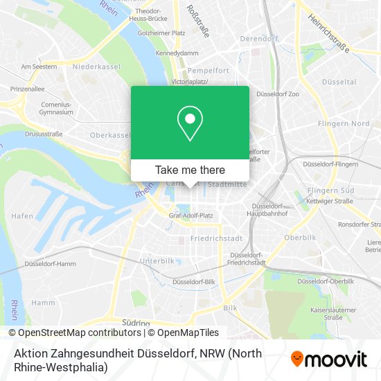 Карта Aktion Zahngesundheit Düsseldorf