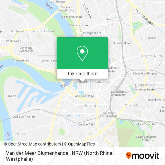 Van der Meer Blumenhandel map
