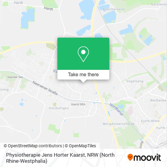 Physiotherapie Jens Horter Kaarst map