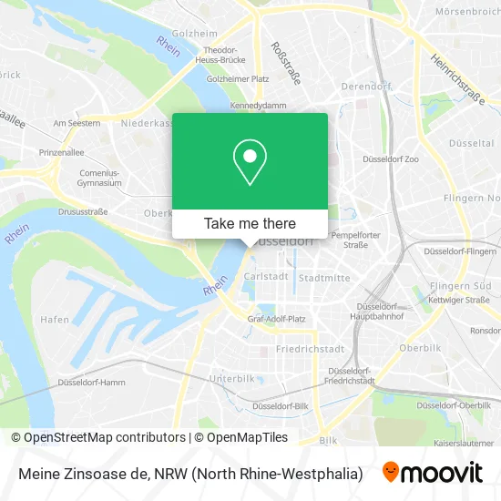 Карта Meine Zinsoase de