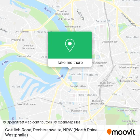 Карта Gottlieb Rosa, Rechtsanwälte