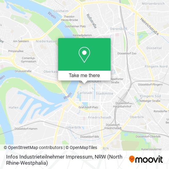 Infos Industrieteilnehmer Impressum map