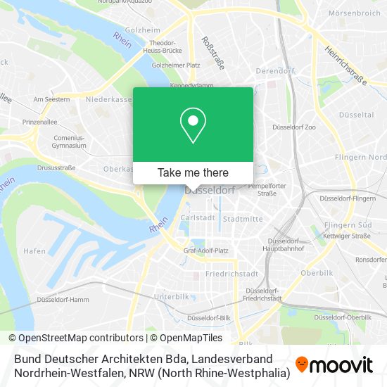 Bund Deutscher Architekten Bda, Landesverband Nordrhein-Westfalen map